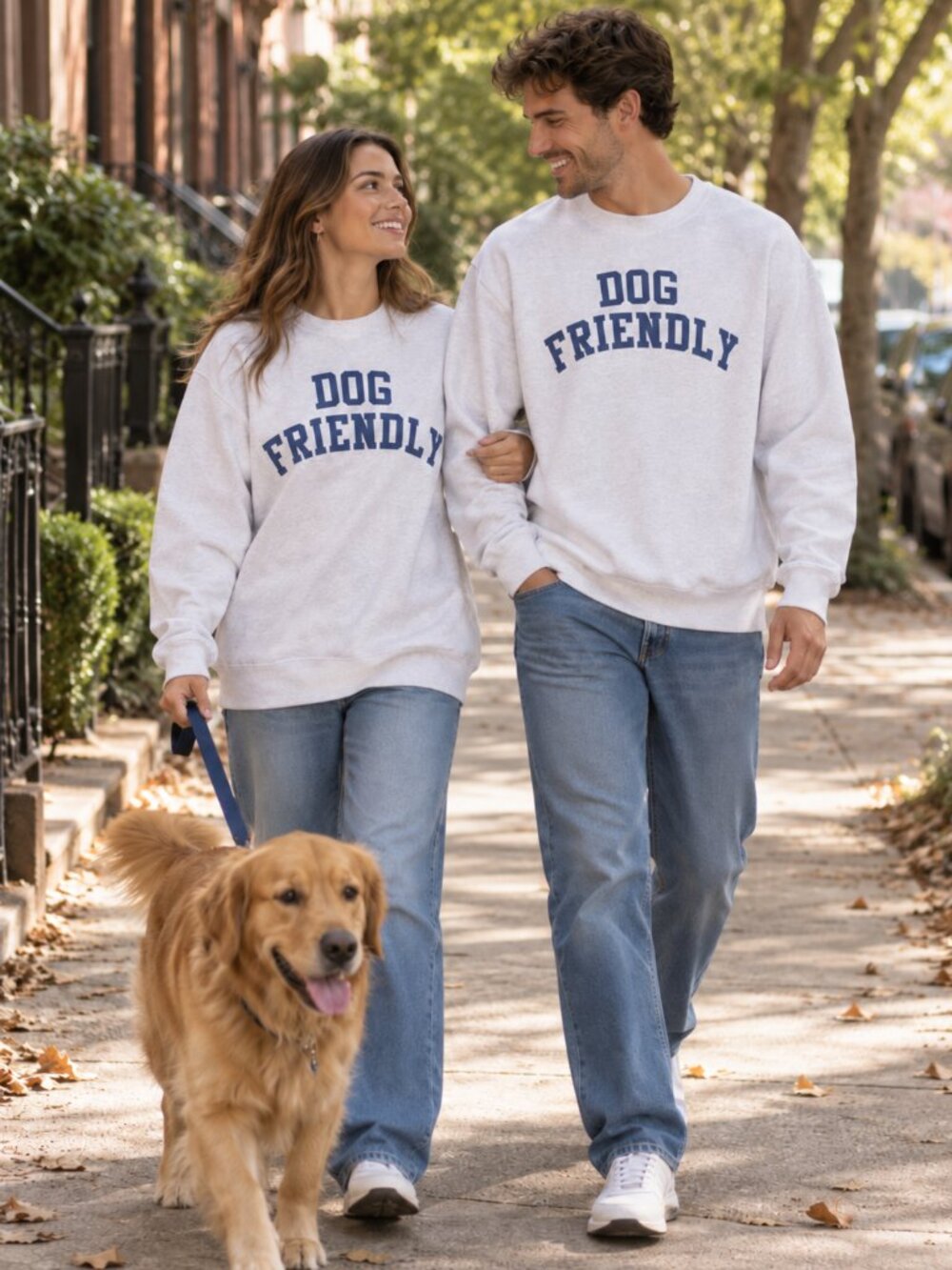 DOG FRIENDLY High-Quality Cotton Blend Unisex Sweatshirt Pet Lovers Gift S M XL